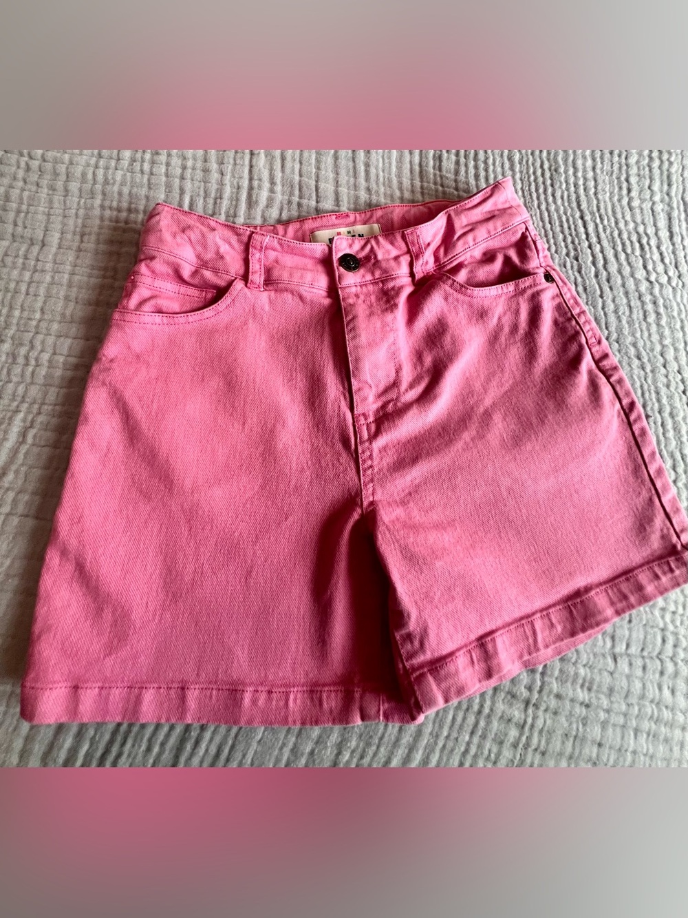 Mini Boden Pink Kids Denim Shorts 10Y